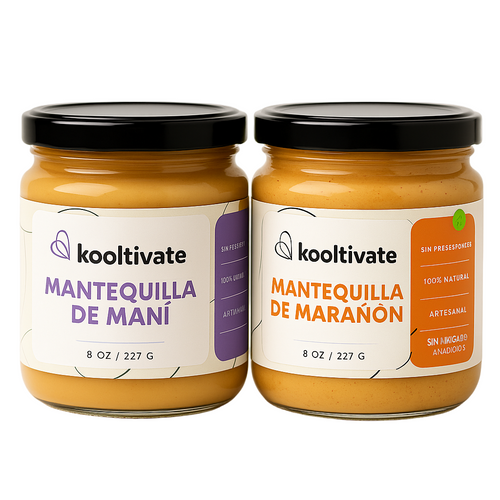 Dúo Mantequillas - Maní 8oz + Marañon 8oz