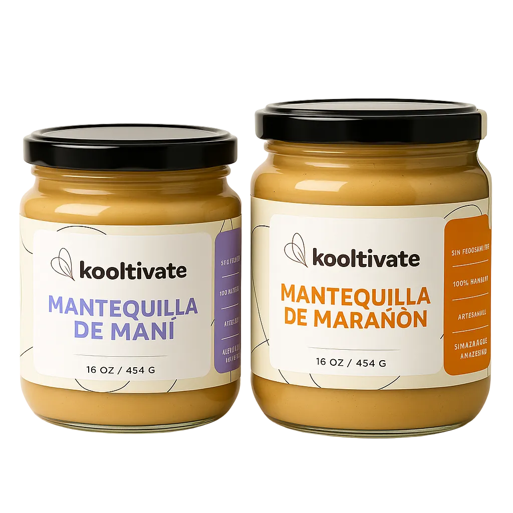 Dúo Mantequillas - Maní 16oz + Marañon 16oz