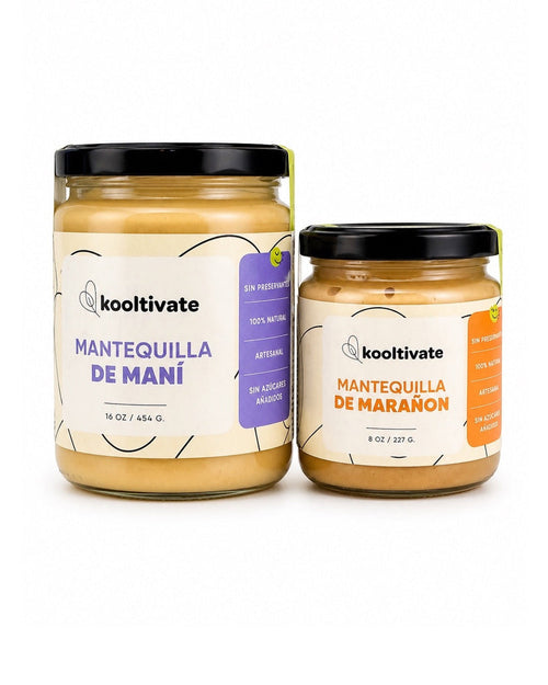 Dúo Mantequillas - Maní 16oz + Marañon 8oz